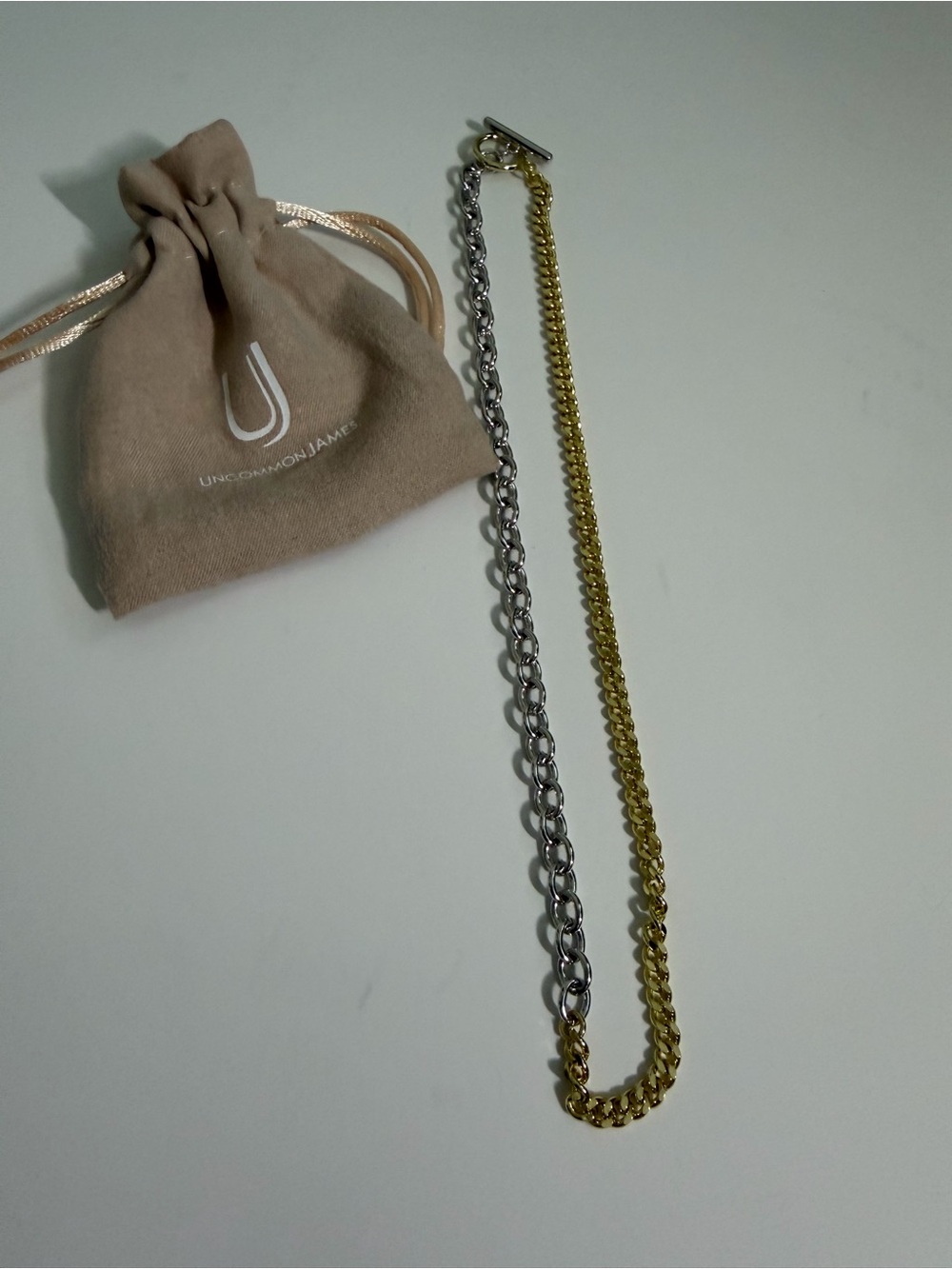 Uncommon James Two Tone Gold Silver Chain Necklace NWT Condition